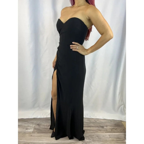 NWT Lovers and Friends Black Strapless Formal Gown $178 - Picture 5 of 14